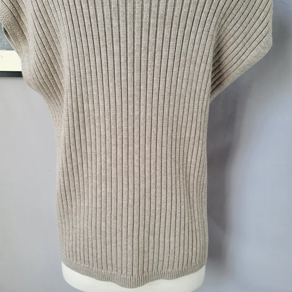 Thakoon Collective Cross Front Ribbed‎ Turtleneck Sweater M